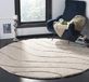 Safavieh Shag Collection 4' Round crèmewit/beige