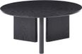Beliani COWAL Salontafel Zwart MDF Rond 80x80x36 cm