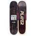 Player Grand Slam Deck Longboard, 20,3 x 80,9 cm, uniseks, volwassenen, meerkleurig (meerkleurig), eenheidsmaat