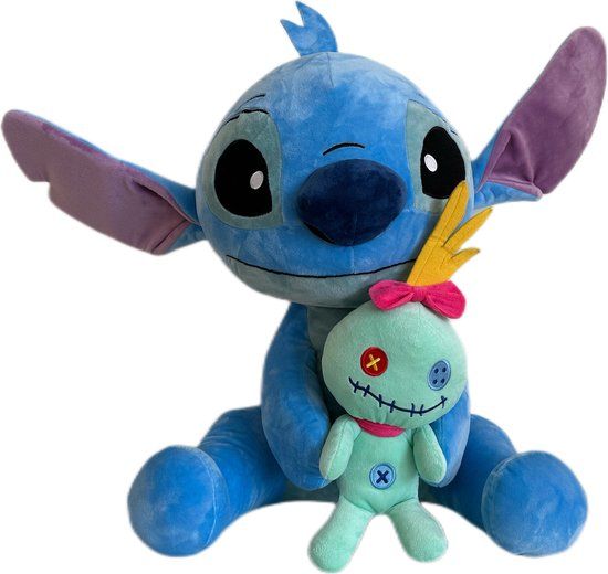 4KidsOnly Disney - Lilo & Stitch - Stitch met Scrump - 50cm - Knuffel - Pluche