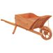 VidaXL Plantenbak kruiwagen 128x45,5x43 cm massief vurenhout