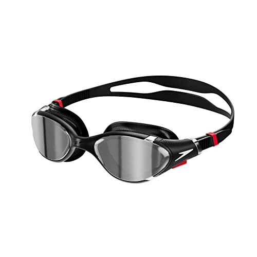 Speedo Unisex Volwassen Biofuse 2.0 Spiegelbril, Zwart/Zilver, OneSize