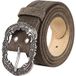 German Wear Ledergürtel GW1902-Gürtel Trachtengürtel aus Echtleder für Lederhosen mit Schnalle