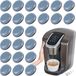 Non-branded 24-piece self-adhesive kitchen appliance glides