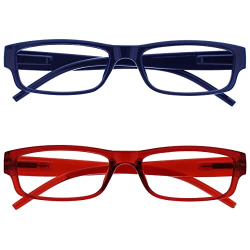 The Reading Glasses The reading glasses company donkerblauw rood easy reader value 2-pack heren dames RR32-3Z +3,50