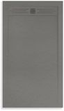 Aloni Veroni Elite Flat Composietsteen Douchebak Grijs 120x90x3cm