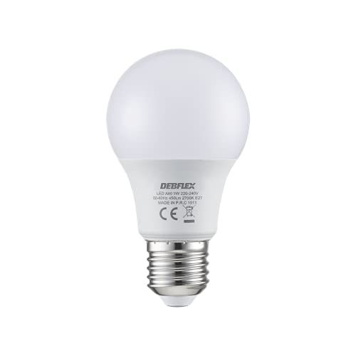 DEBFLEX 600433 LED-lamp 9W A60 E27, 2700 Kelvin