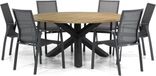 Lifestyle Garden Furniture Ultimate/Rockville 160 cm rond dining tuinset 7-delig