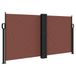 Syfax Windscherm uittrekbaar 120x600 cm bruin