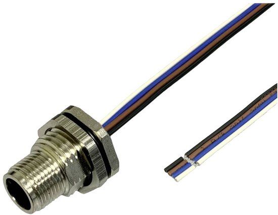 BKL Electronic 2703004 Sensor/actuator inbouwstekker M12 Aantal polen (sensoren): 4 0.5 m 1 stuk(s)