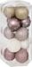 Atmosphera Kerstballen Champagne en Roze - 30 stuks - 5 cm - Kunststof