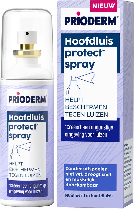 Prioderm Protect* Spray - Helpt beschermen tegen hoofdluizen - UItspoelen niet nodig - Geschikt vanaf 3 jaar - 100 ml