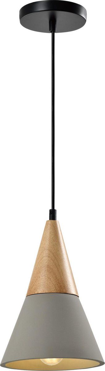 QUVIO Hanglamp landelijk - Grijs - Beton - E27