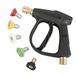 Sooprinse Hogedrukreiniger pistool, 3000 PSI Max met 5 kleuren Quick Connect Nozzles M22 Slangconnector 3.0 TIP