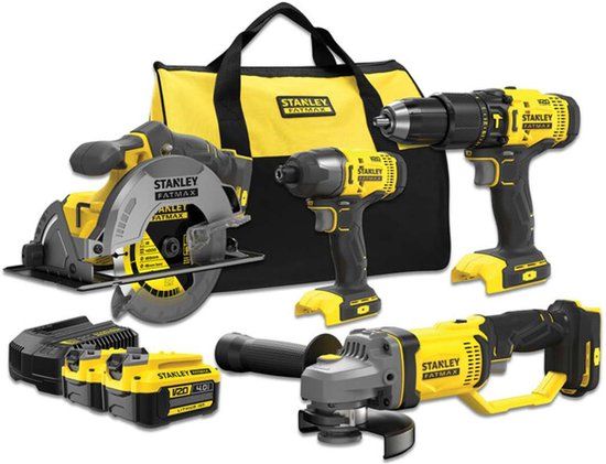 Stanley SFMCK469M2-QW Combikit 4 machines - 18V - 2 Accu's - Incl. tas