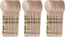 Esschert Design Lepels - Hout - 60 Stuks - Kruidenopdruk - 16 cm