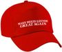 Bellatio Decorations Carnaval verkleed pet - rood - Make Heeze-Leende Great Again - volwassenen