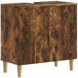 Maison Exclusive Meuble vasque DELFT, chêne fumé, 59,5 x 31,5 x 59 cm