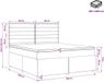vidaXL Boxspringbed met matras en hoofdeinde, blauw, 180 x 200 cm, stof
