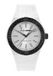 Plein Sport Laserstrike Kwarts Analoog Horloge Wit En Zwart Kast: 100% Gerecycled Roestvrij Staal| Armband: Siliconen 42 mm