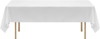 VEVOR 10 x Tafelkleed Tafellinnen 1524x2591 mm, Wit