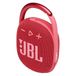 JBL CLIP 4 – Draagbare en lichte Bluetooth-luidspreker met geïntegreerde karabijnhaak, waterdicht en stofdicht, 10 uur batterijduur, rood