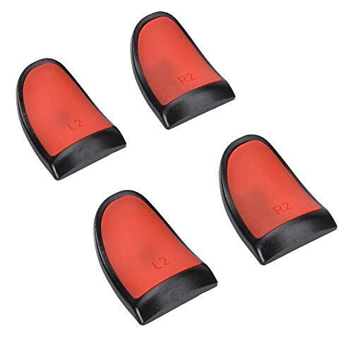 Ccylez L2 R2 Trigger Extenders Knoppen voor PS4, Grips Controller Extenders Knoppen, Soft Touch Trigger Extenders voor PS4 Gamepad(Rood)