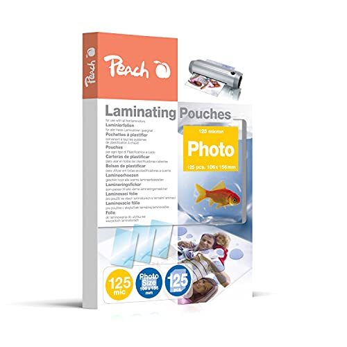 peach S-PP525-19P lamineerfolie, fotoformaat 106 x 156 mm, 80 micron, 125 stuks