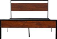 VEVOR Bedframe Metalen Platform Bedframe Volledige Grootte met Hoofdeinde