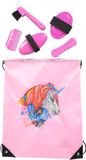 Pfiff Poetsset met Unicorn tas, roze