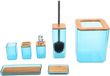 Allecto - Set d'accessoires de salle de bain - Set de 7 pièces - Vert