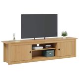 vidaXL TV rek HILL 158 x 40 x 39.5 cm Honingbruin Massief grenenhout