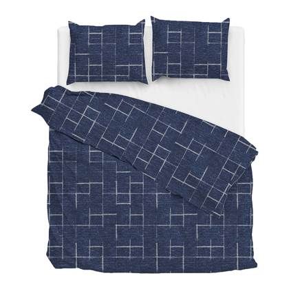 Zo!Home Zale Dekbedovertrek - 240x200/220 cm - Denim - Katoen