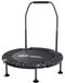 Mini-trampoline pliable - Rebondeuse - pour adultes et enfants - charge maximale 150 kg - rond - cadre en acier - 25 cm de haut - noir