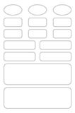 AVERY Zweckform 63026 Naamstickers voor kleding, 15 stuks, textiellijm voor kinderkleding, zelfklevend, permanent hechtend, beschrijfbare naamstickers voor kleuterschool, school
