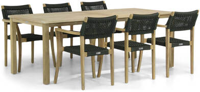 Lifestyle Garden Furniture Dallas/Weston 210 cm dining tuinset 7-delig