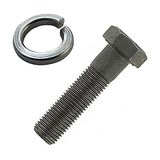 Blade schroef voor grasmaaiers met remschijf, schroefdraad 9,5 mm, 3/8 inch, 24UNF, 45 mm