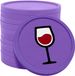 CombiCraft jetons de consommation de vin violet - Ø29mm imprimé unilatéralement - 100 pièces