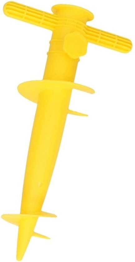 Ben Tools Gele parasolhouder / parasolboor - 30 cm - parasolvoet / parasolstandaard