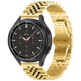 By Qubix Qubix Stalen band Goud Geschikt voor Garmin Vivomove 3 / HR / Luxe / Sport / Style / Trend Smartwatch bandje 20mm