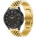 By Qubix Qubix Stalen band Goud Geschikt voor Garmin Vivomove 3 / HR / Luxe / Sport / Style / Trend Smartwatch bandje 20mm