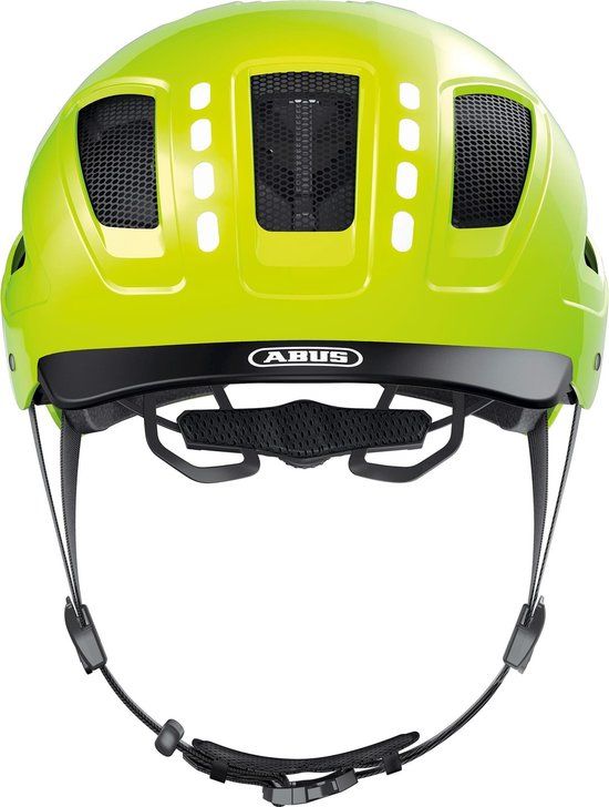 Abus Hyban 2.0 LED Signal - Fietshelm - Signal Yellow - XL (58-63cm)