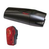 Smart Lunar 25 Lux Front met 1/2 Watt achterlichtset (inclusief 2 x AA, 2 x AAA batterijen) - zwart