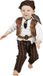 Wilbers Bruin piraten baby kostuum - Verkleedkleding - Maat 80