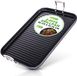 NutriChef Grillpan voor op het Fornuis - Grillplaat– Ribbelpan- Dubbele Branders- Hard Geanodiseerd -Antiaanbak Grill