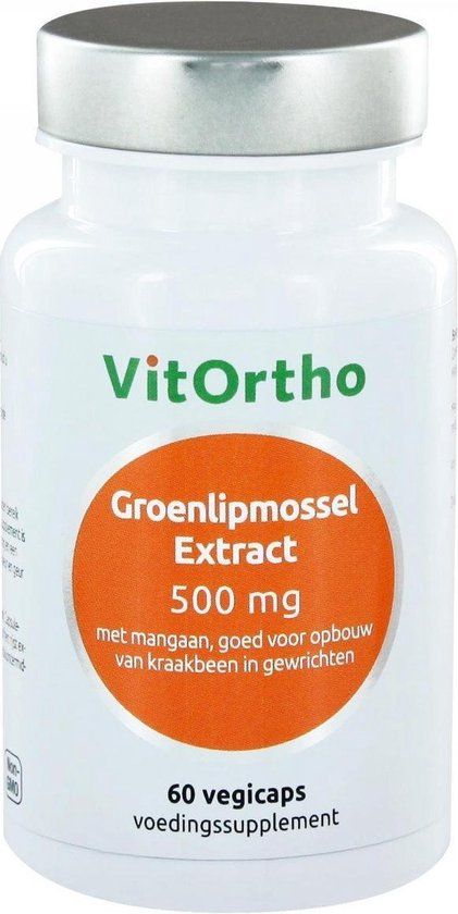 VitOrtho Groenlipmossel Extract 500mg - 60 vcaps