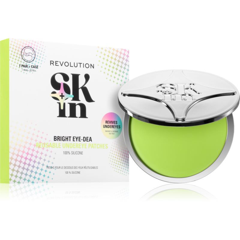 Revolution SKin, Silicone Eye Patches, Herbruikbare Siliconen Oogpatches, Vermindert Zwelling en Hydrateert, Veganistisch en Dierproefvrij, 1 Paar