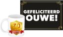 Bellatio Decorations Koffiemok 70 Jaar Man Goudkleurig Keramiek 300ml