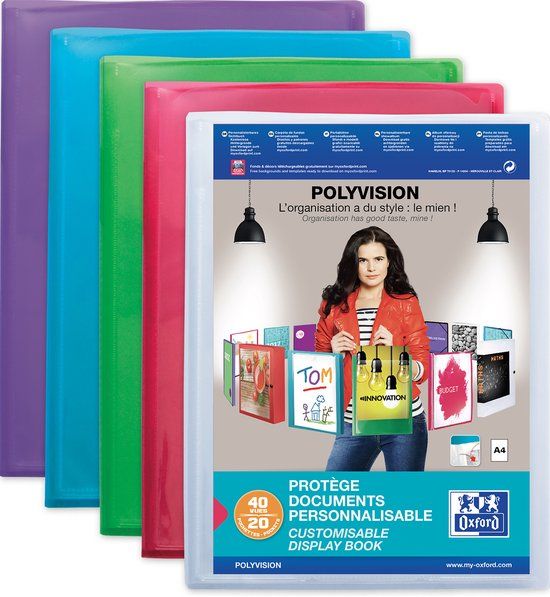 Elba Oxford presentatie-zichtboek POLYVISION A4, 20 hoezen, farblos