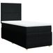 VidaXL Boxspringbed met matras, stof, zwart, 90x190 cm